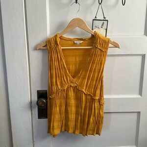 Lucky Brand Small Yellow Tank Top Sleeveless